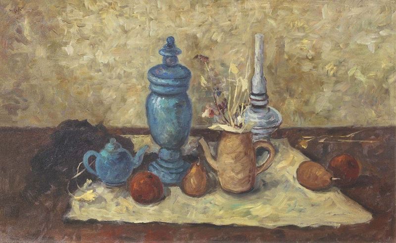 Nino Caffè - Natura Morta con Lampada