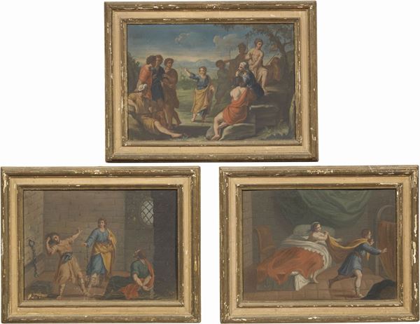 Scuola veneta del XVIII secolo - Tre «Storie della vita di Giuseppe»