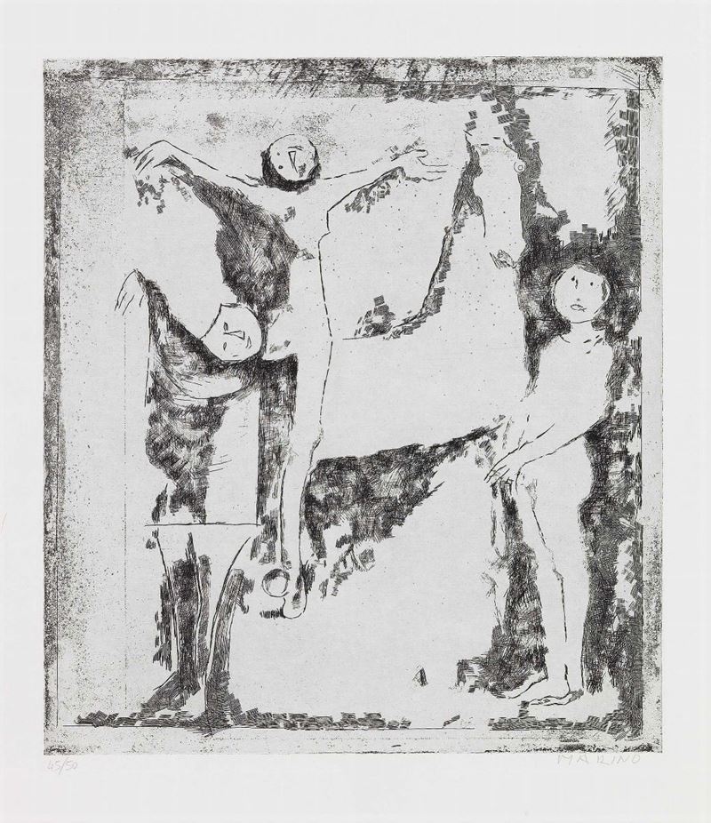 Marino Marini - Gruppo di Arlecchini