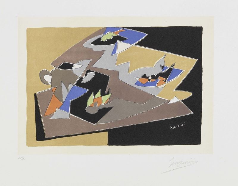 Gino Severini - Natura Morta - Composizione