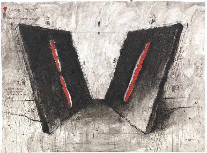 Fabrizio Plessi - Digital Project - Lava - Progetto Digitale sulla Lava