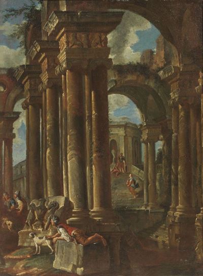 Capriccio Architettonico con Figure