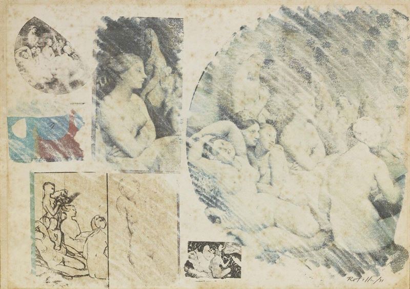 Mimmo Rotella - Senza Titolo