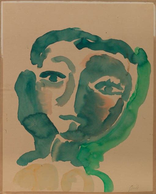 Virgilio Guidi - Testa Verde