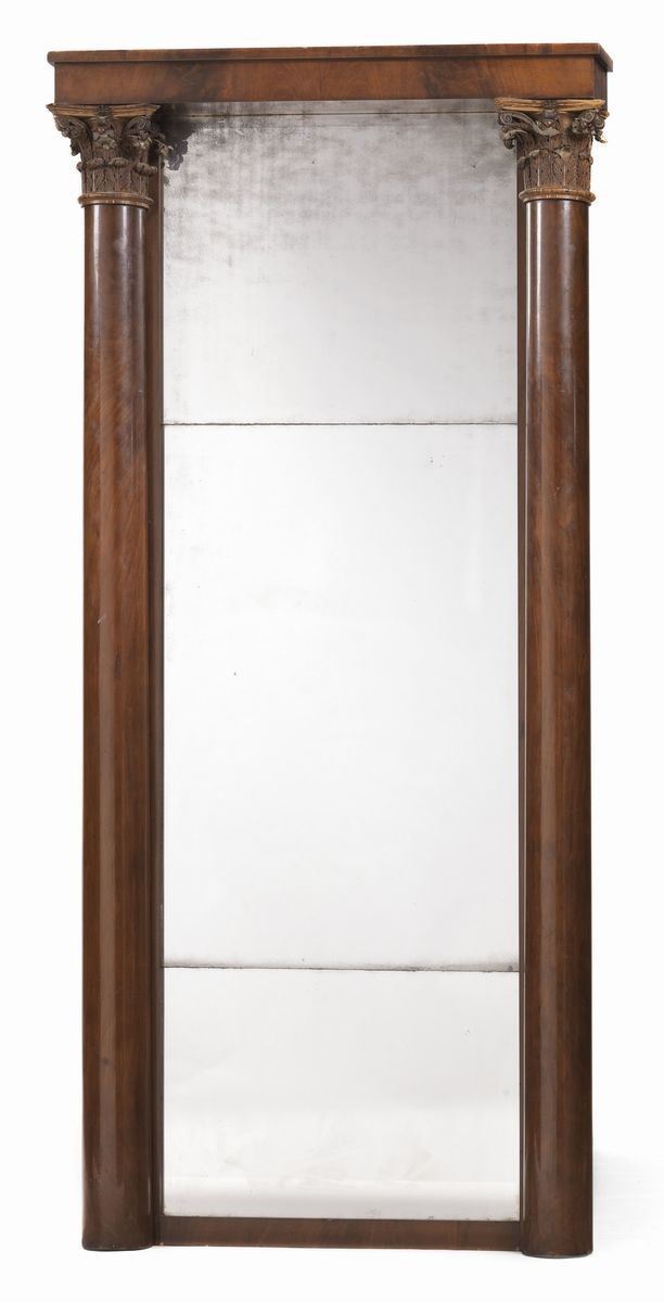 Specchiera in Legno di Mogano