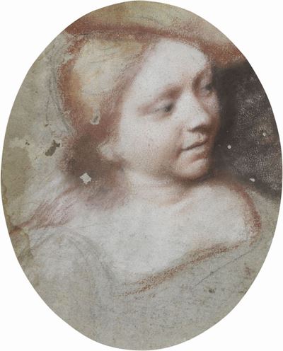 Studi di Ritratto di Fanciulla (recto e Verso)