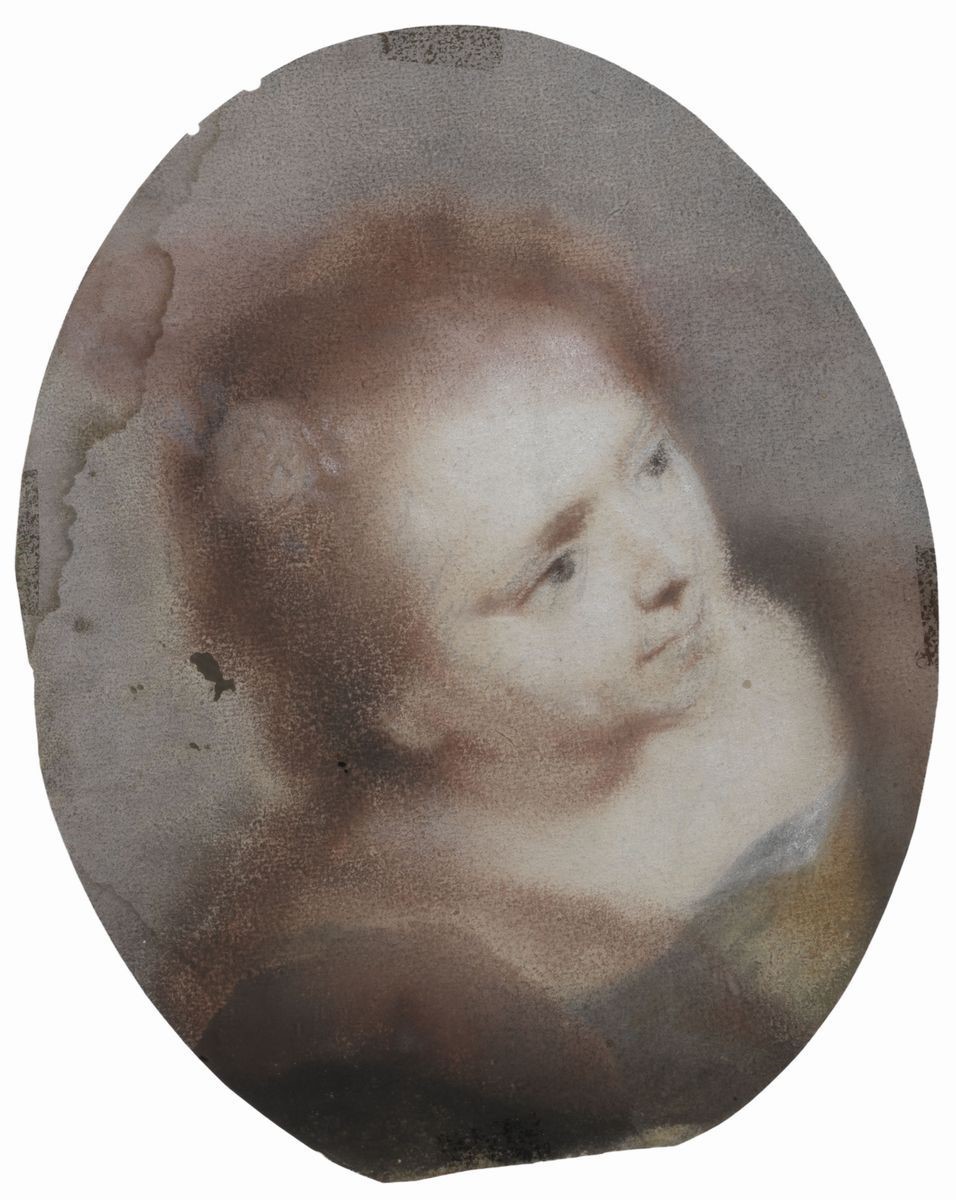 Scuola Veneta del XVIII Secolo - Studi di Ritratto di Fanciulla (recto e Verso)