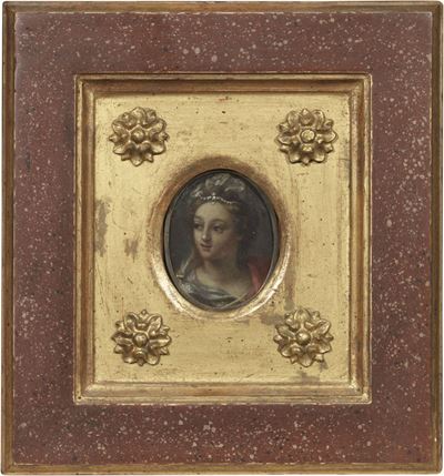Ritratto Muliebre con Diadema e Collana di Perle