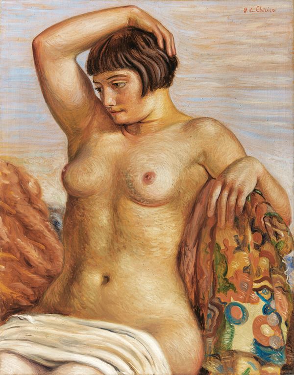 Giorgio de Chirico : Nudo di donna  (1930)  - Olio su tela - Auction MODERN ART - II - Casa d'aste Farsettiarte
