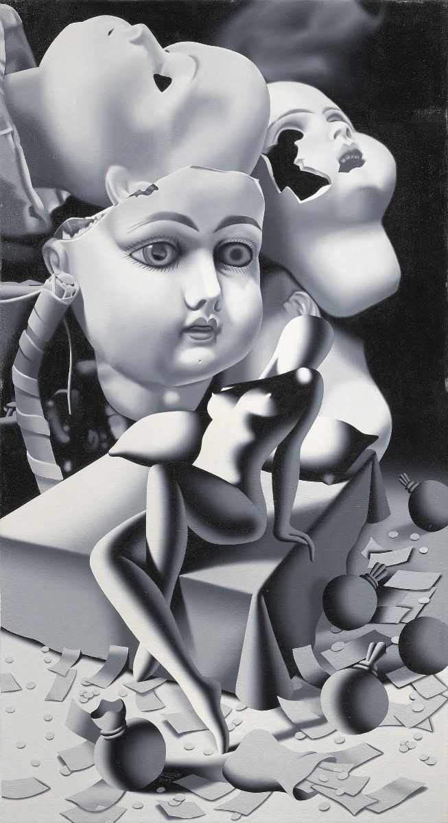 Mark Kostabi - Le Bambole di Ieri