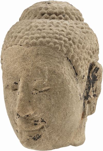 Scultura Raffigurante «testa di Bodhisattva»