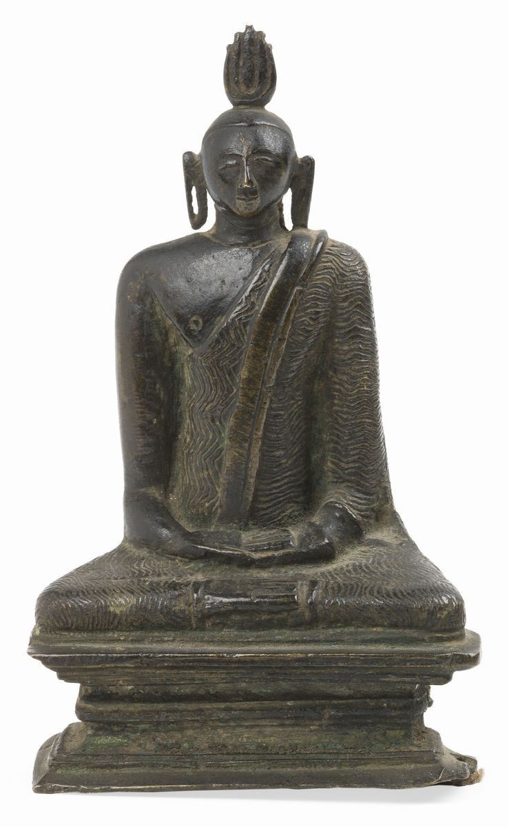 Scultura Raffigurante «buddha Amida nel Mudra della Meditazione»