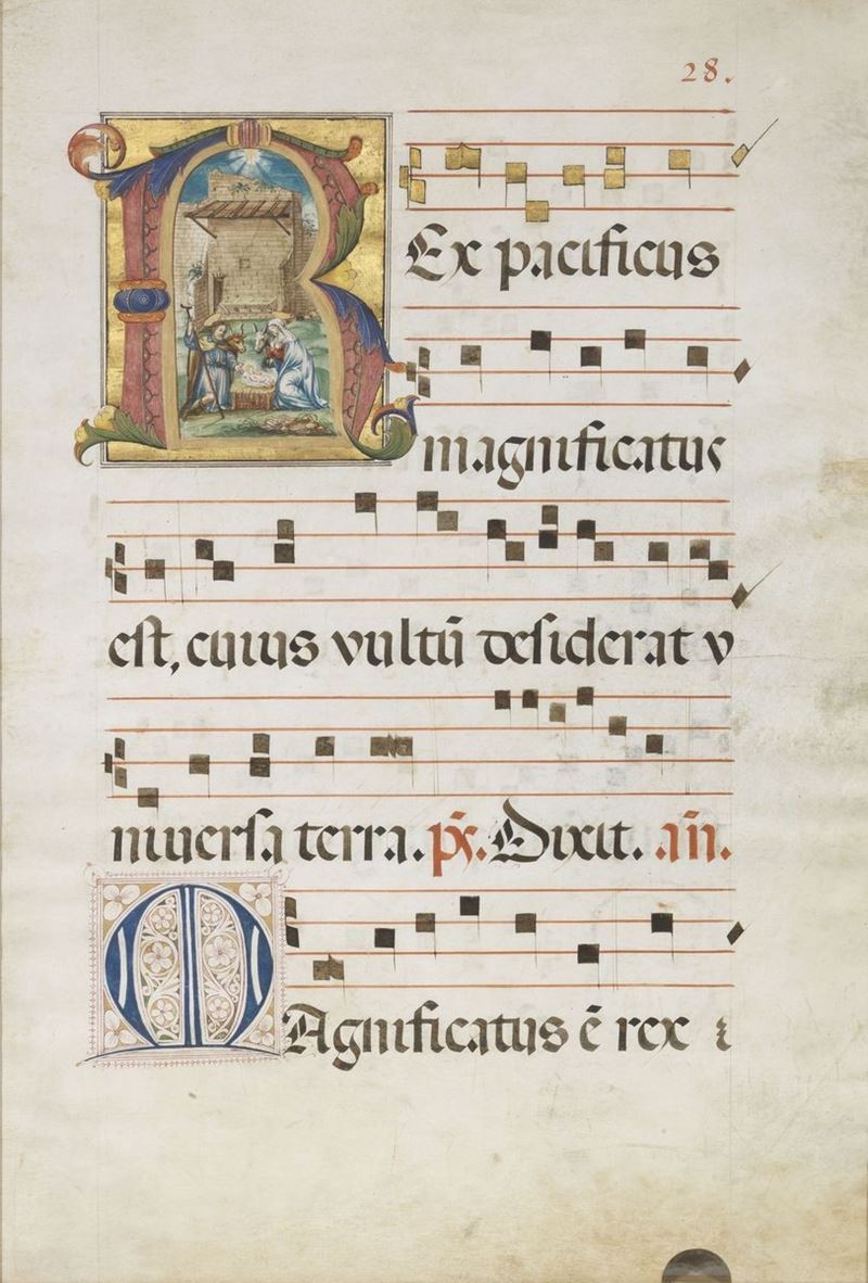 Pagina di Codice Miniato