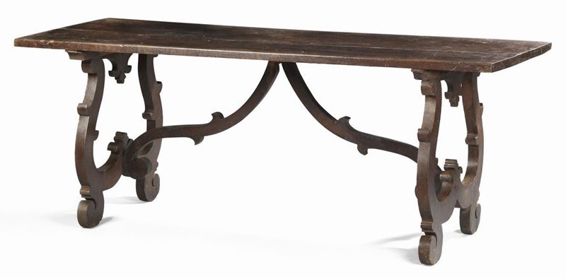 Antico Tavolo Fratino in Legno di Noce