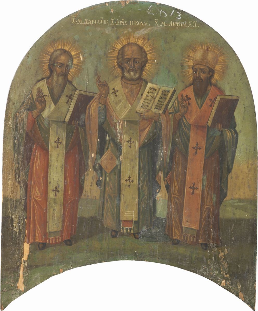 Due Icone del XIX Secolo - Santi Vescovi