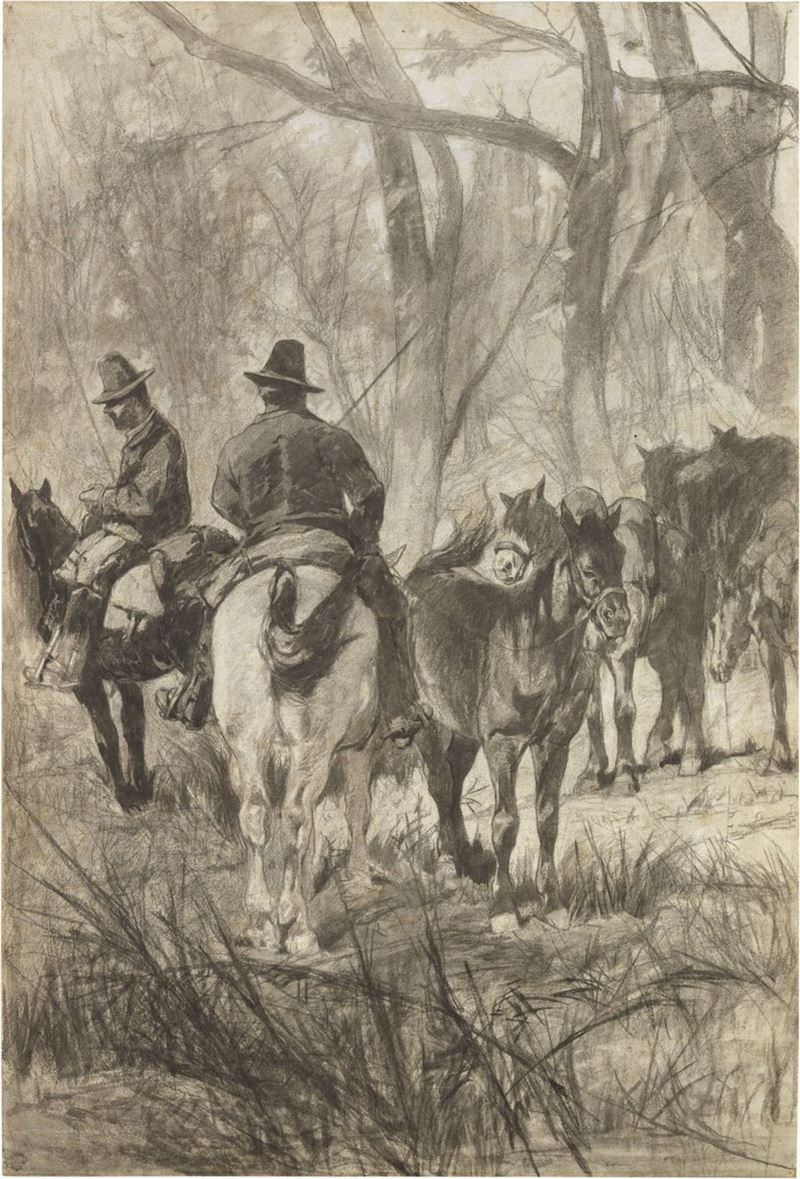 Giovanni Fattori - Butteri a Cavallo