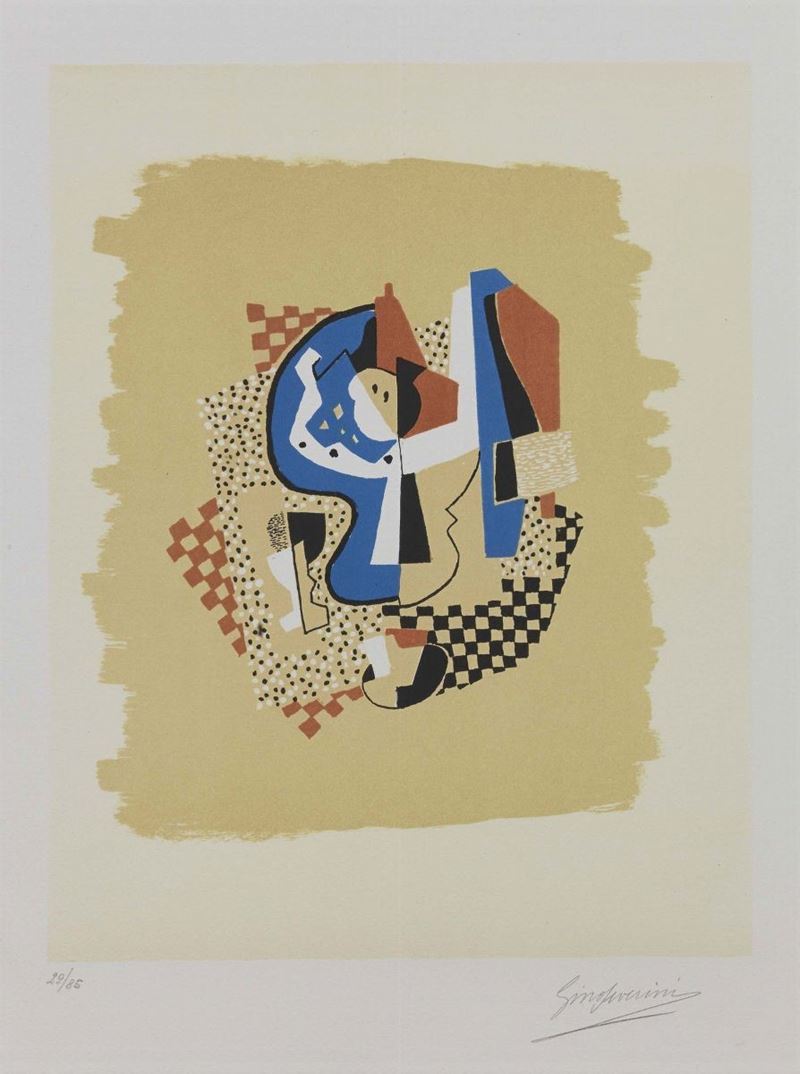 Gino Severini - Natura Morta con Fruttiera