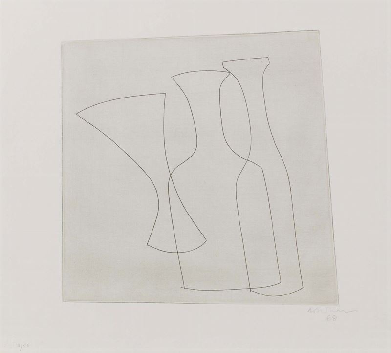 Ben Nicholson - Two Bottles And Glass