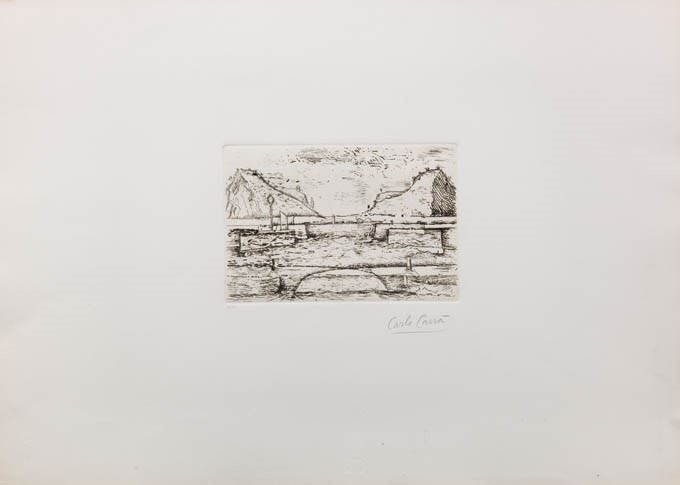 Carlo Carrà - Monti sul Mare (portovenere)