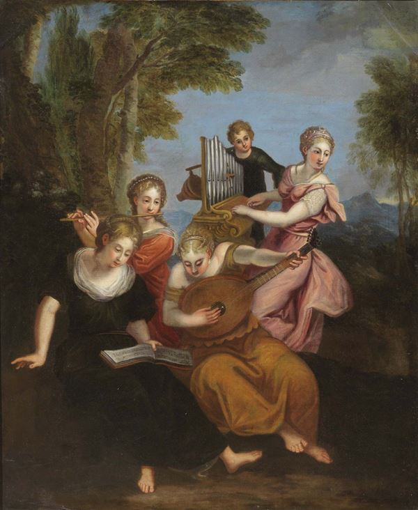 Scuola francese del XVIII secolo - Concerto campestre