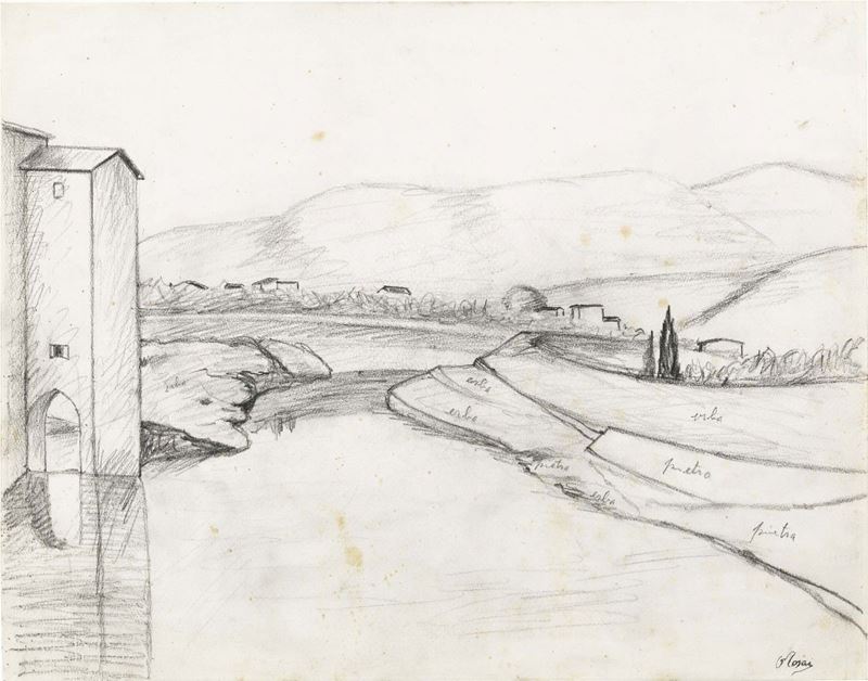 Ottone Rosai - Paesaggio