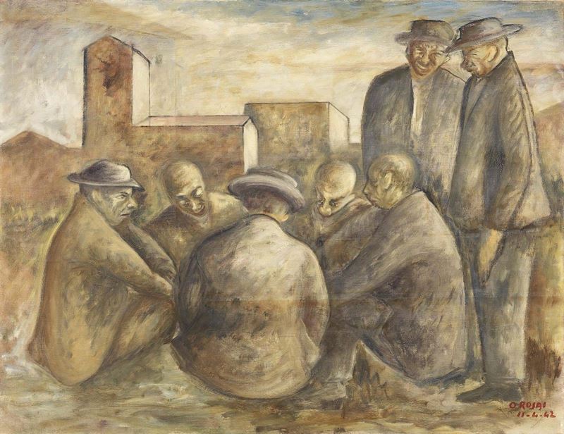 Ottone Rosai - Giocatori di Toppa