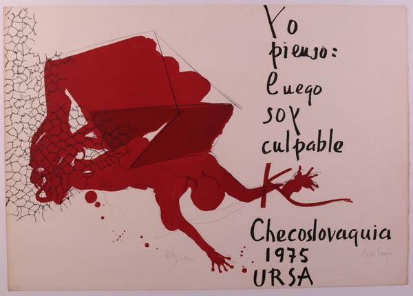 Paul Rebeyrolle : Poemas para mirar  (1975)  - Litografia, es. e.a. - Asta ARTE CONTEMPORANEA E GRAFICA - Casa d'aste Farsettiarte