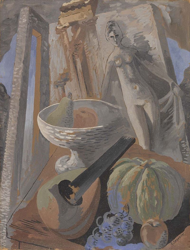 Gino Severini - Composizione (realtà Presenti e Lontane)