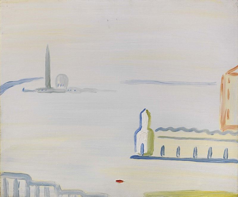 Virgilio Guidi - Veduta del Bacino di San Marco