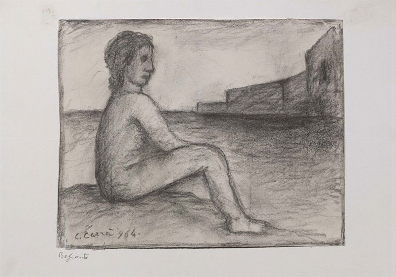 Carlo Carrà - Bagnante