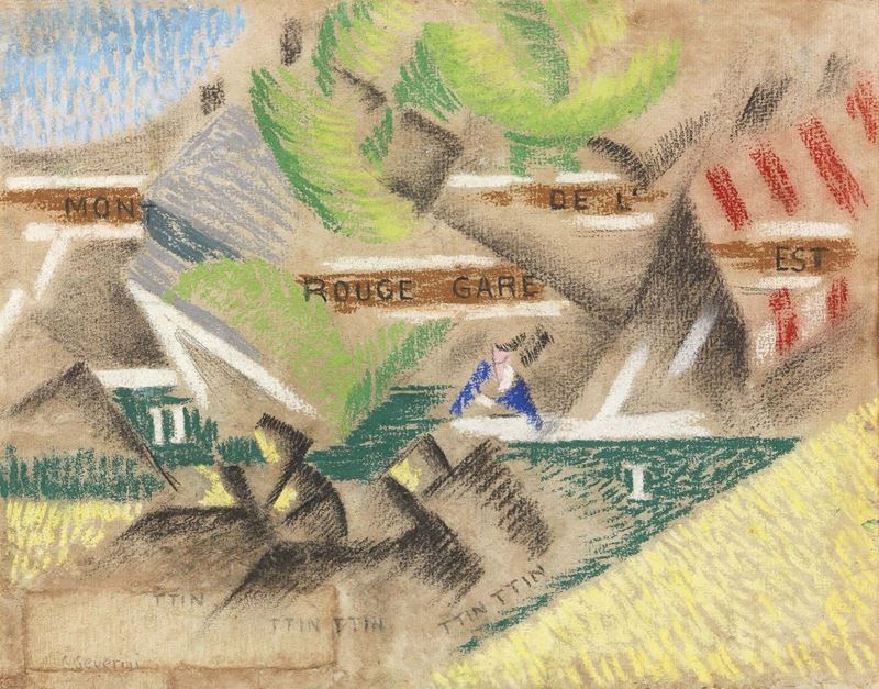 Gino Severini - Tramway Sur le Boulevard