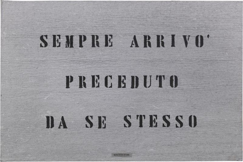 Vincenzo Agnetti - Ritratto di Attore