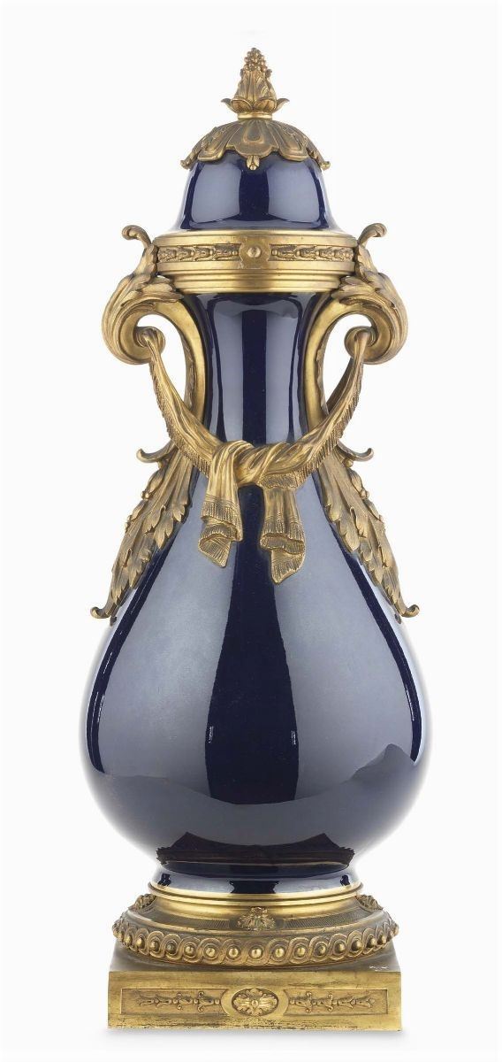 Grande Vaso in Porcellana Blu