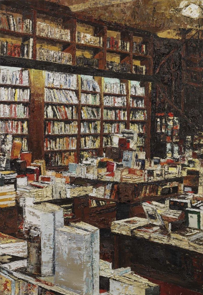 Massimo Giannoni - Interno di Libreria