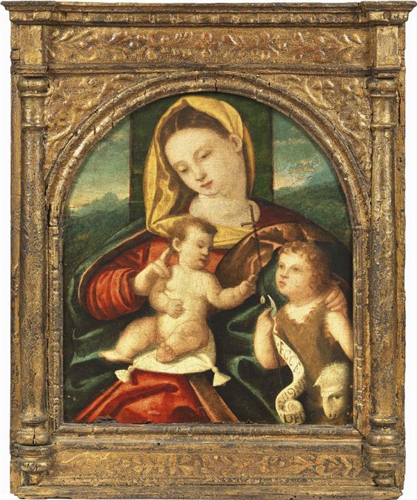 Scuola veneta del XVI secolo - Madonna col Bambino