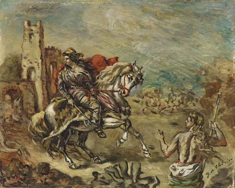 Giorgio De Chirico - Pentesilea Partente per la Caccia