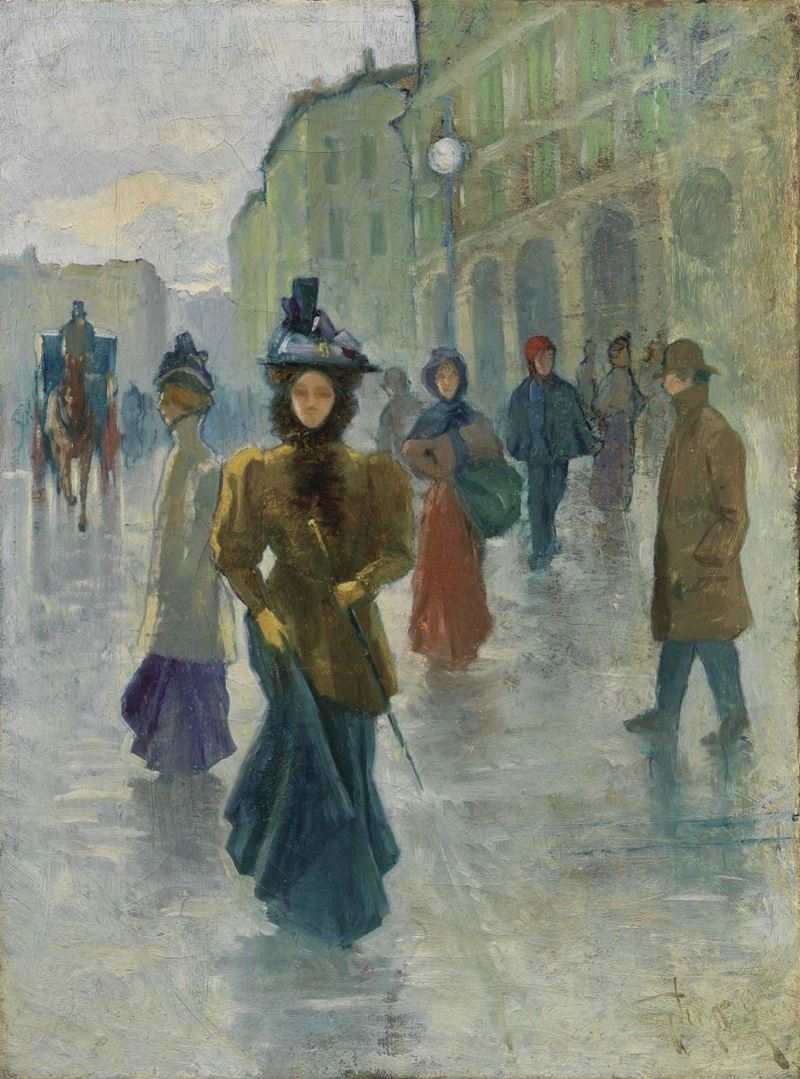 Oscar Ghiglia - Piazza Grande a Livorno