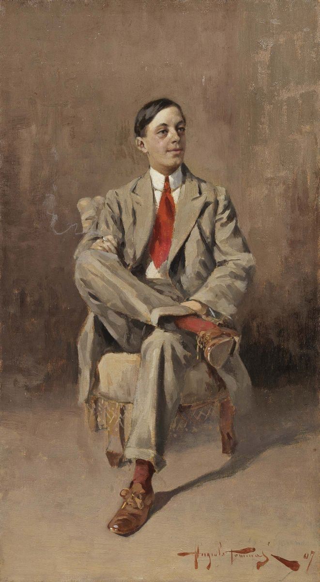 Angiolo Tommasi - La Cravatta Rossa