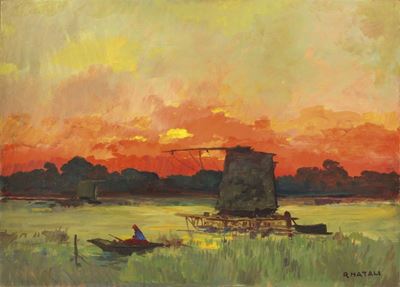 Tramonto a Bocca D'arno