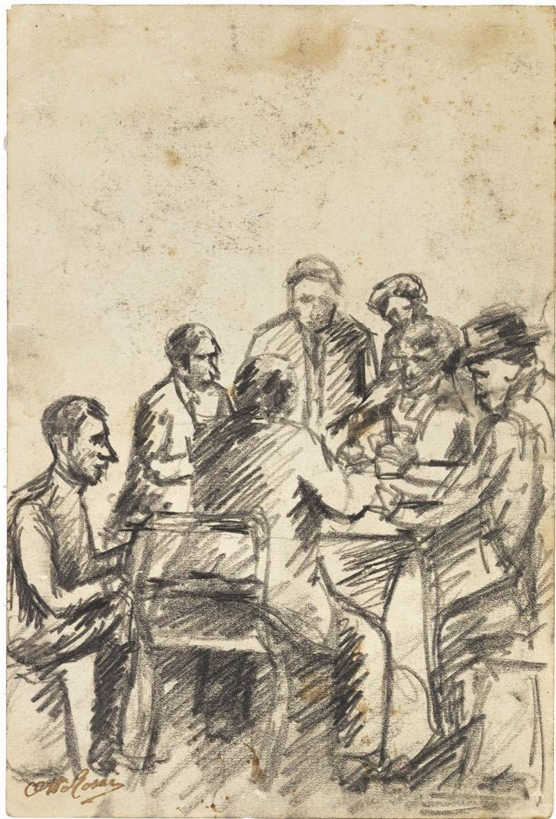 Ottone Rosai - Giocatori di Carte