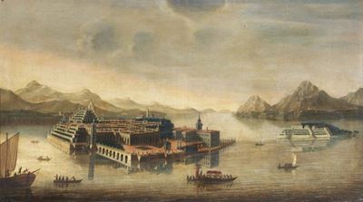 Veduta Dell'isola Bella Borromeo sul Lago Maggiore
