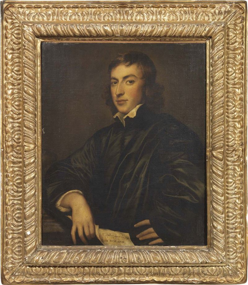 Scuola Inglese Fine XVII - Inizio XVIII Secolo - Ritratto di Giovane con Cartiglio