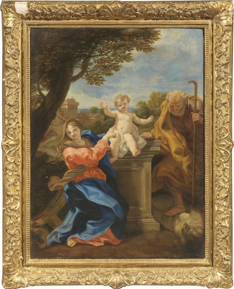 Scuola Romana del XVIII Secolo - Sacra Famiglia