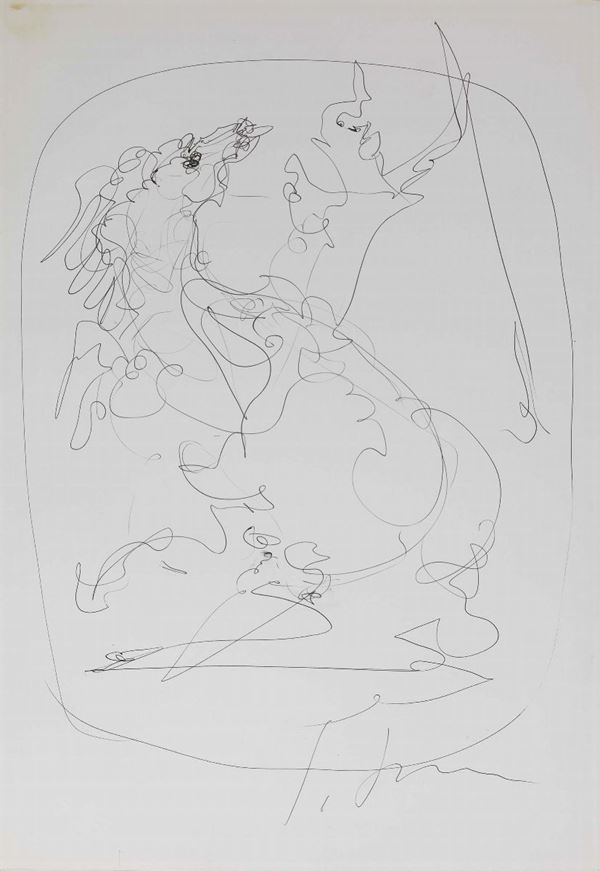 Lucio Fontana - Illustrazione per «Six contes de La Fontaine»