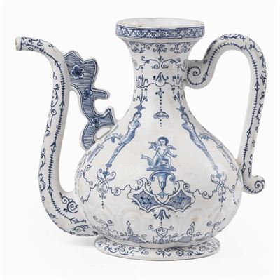 Teiera in Porcellana Bianco Blu