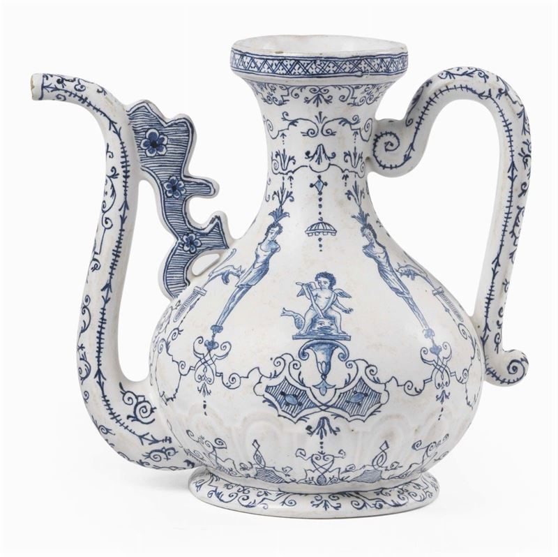 Teiera in Porcellana Bianco Blu