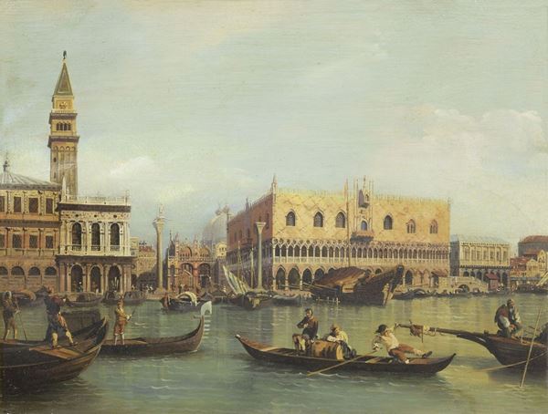 Ignoto del XIX secolo : Venezia  - Olio su tavola - Auction IMPORTANT OLD MASTERS PAINTINGS - I - Casa d'aste Farsettiarte