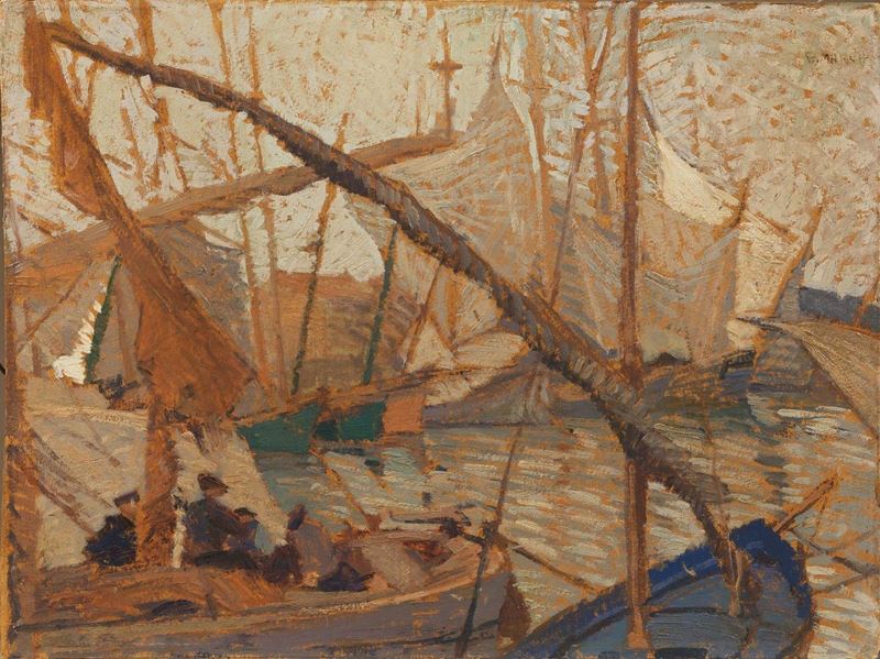 Giovanni March - Velieri nel Porto