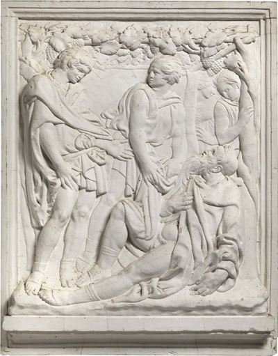 Coppia di Bassorilievi in Gesso