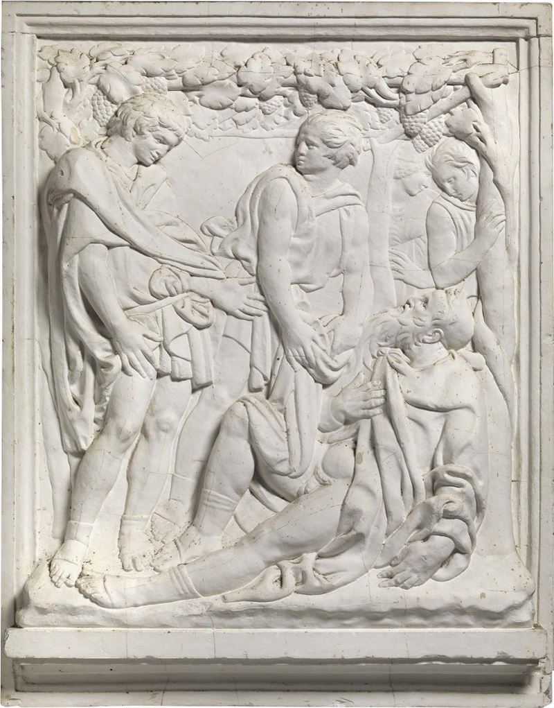 Coppia di Bassorilievi in Gesso